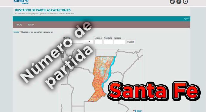 Número de Partida Santa Fe